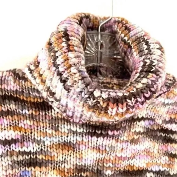 A.L.C. Harper Multi Color Wool Knit Turtleneck Sweater XS - Picture 7 of 8